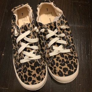 Leopard Canvas Sneakers